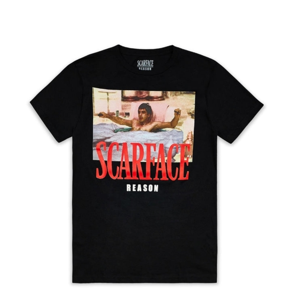 New Reason X Scarface Tony Montana 80's T-Shirt  Men's Size LARGE - Picture 1 of 3